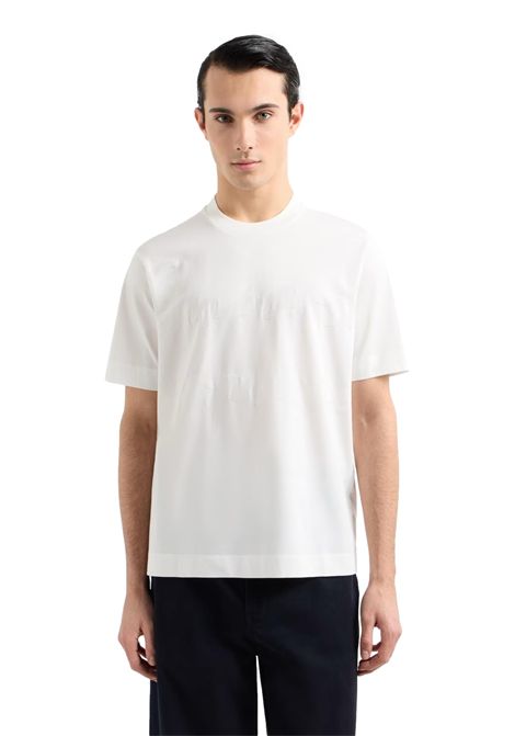 T-SHIRT IN JERSEY CON LOGO JACQUARD EMPORIO ARMANI | T-shirt | EM000943 AF10762F0084